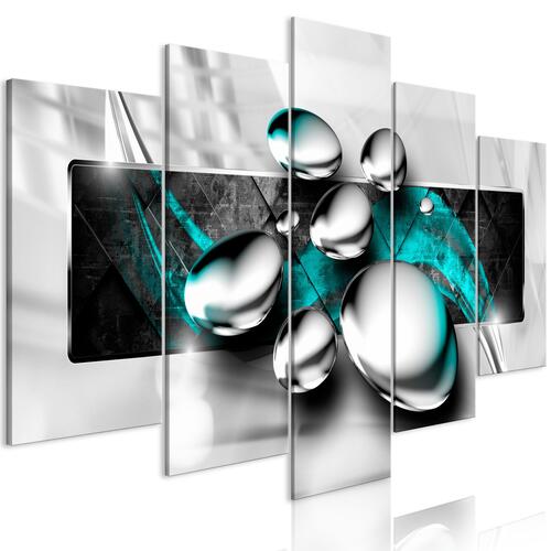 Billede - Shiny Stones (5 dele) Wide Turquoise