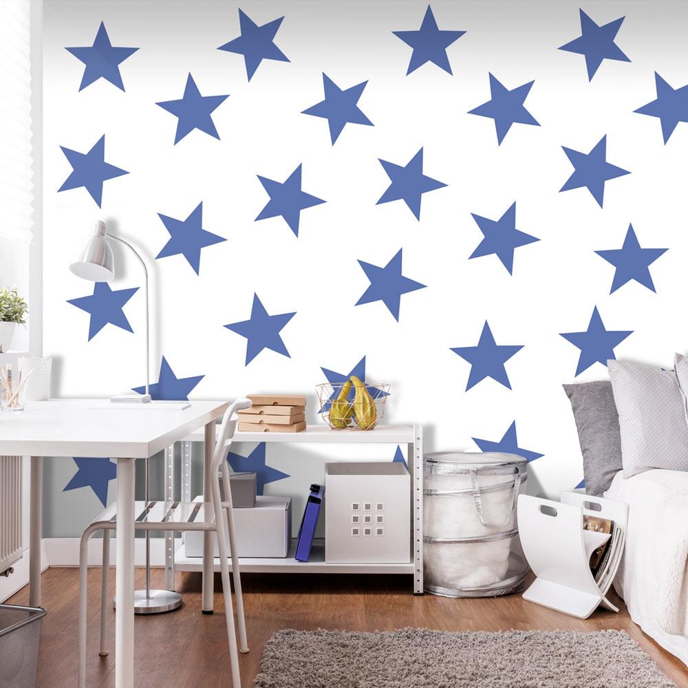 Fototapet - Blue Star - 250 x 175 cm - Standard