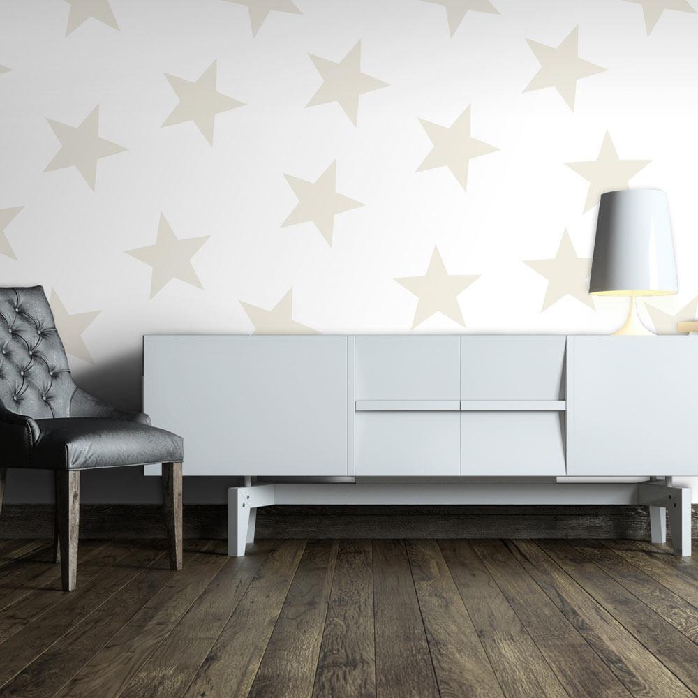 Fototapet - Beige Star - 150 x 105 cm - Standard