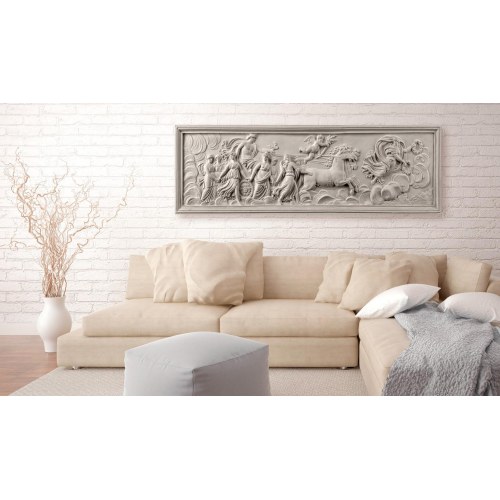 Lærredsbillede Relief: Apollo og muserne