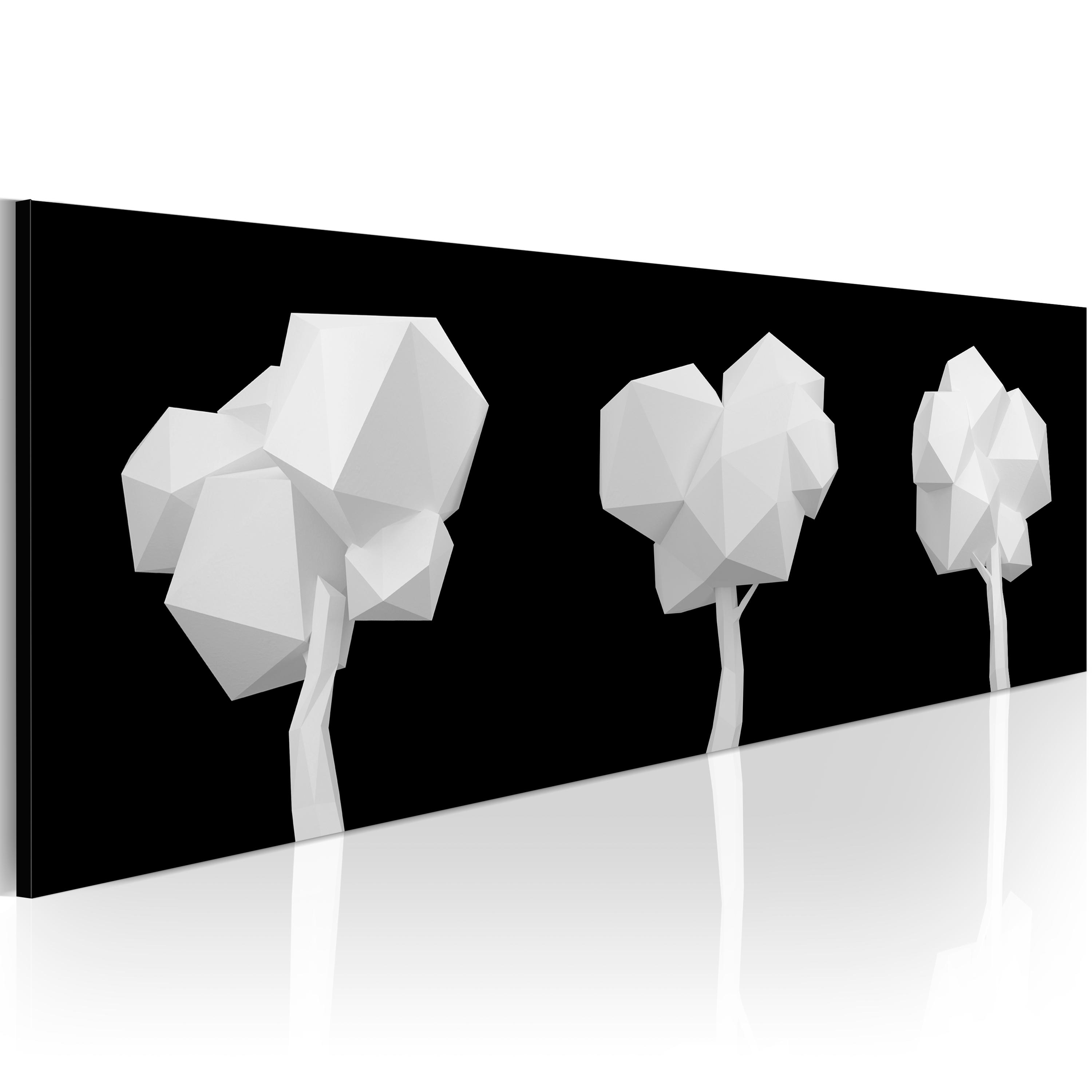 Billede - Geometrical Trees - 120 x 40 cm - På italiensk lærred