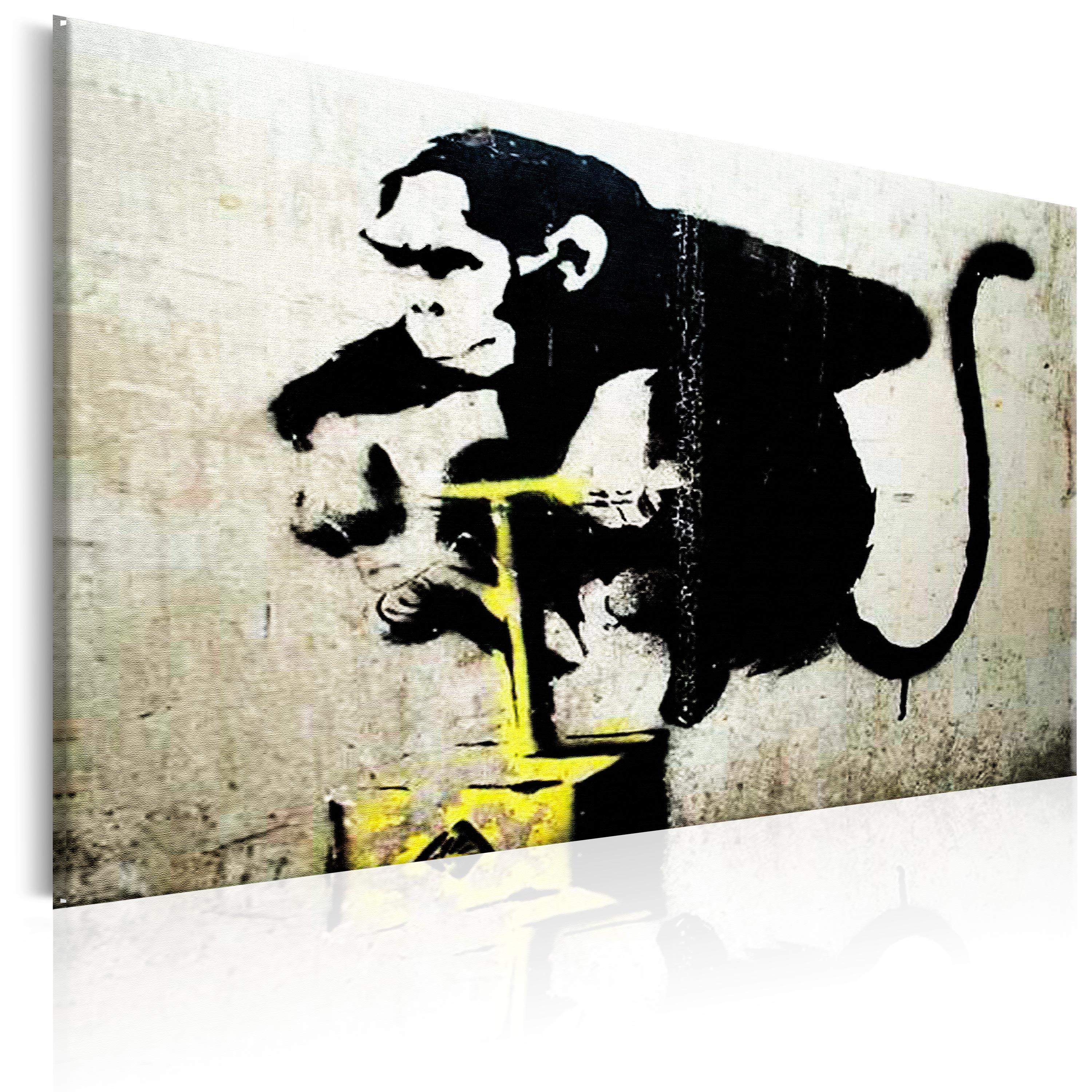 Billede - Monkey Detonator by Banksy - 30 x 20 cm - På italiensk lærred