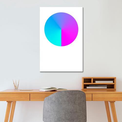 Billede - Neon Gradient (1 Part) Vertical