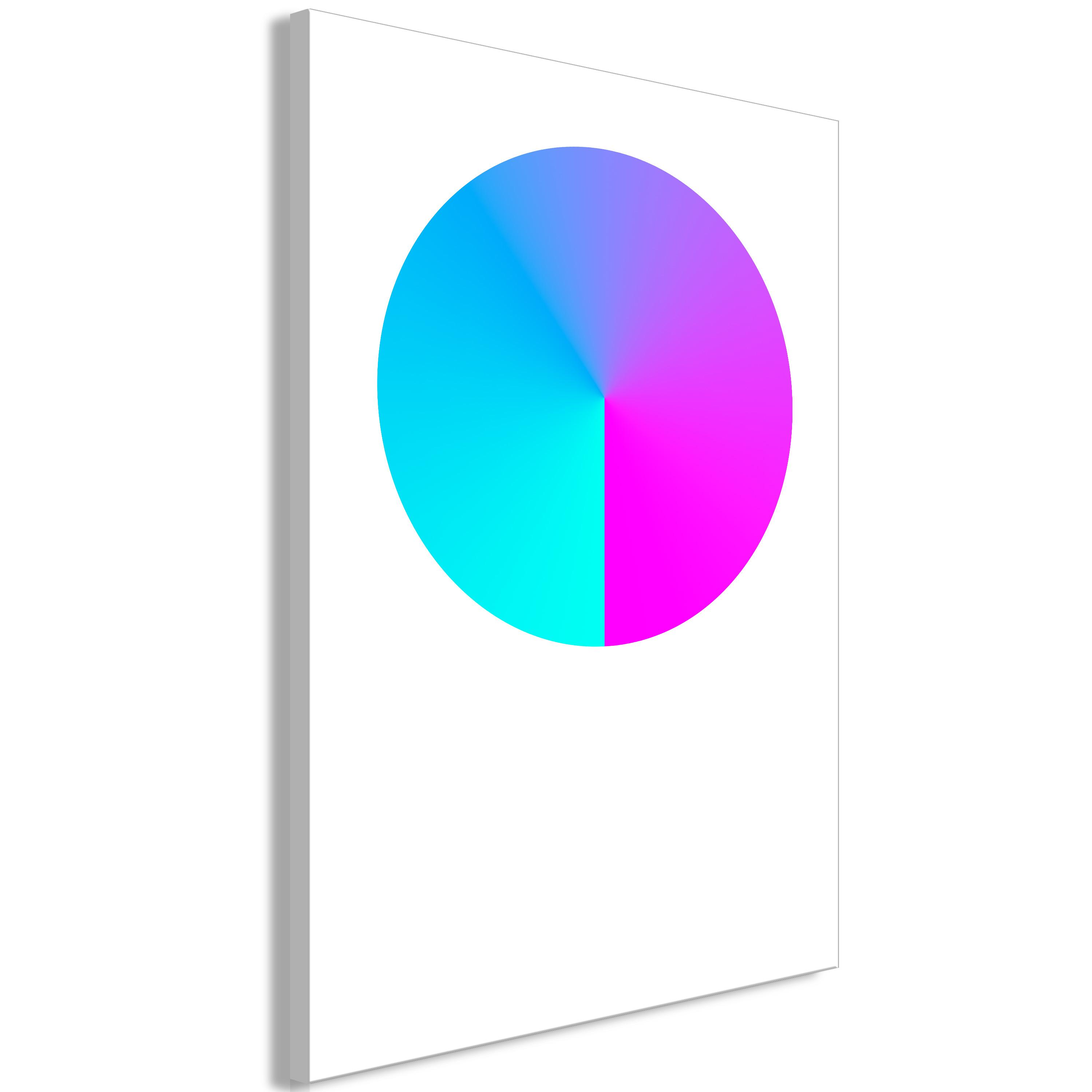 Billede - Neon Gradient (1 Part) Vertical - 40 x 60 cm - Premium Print