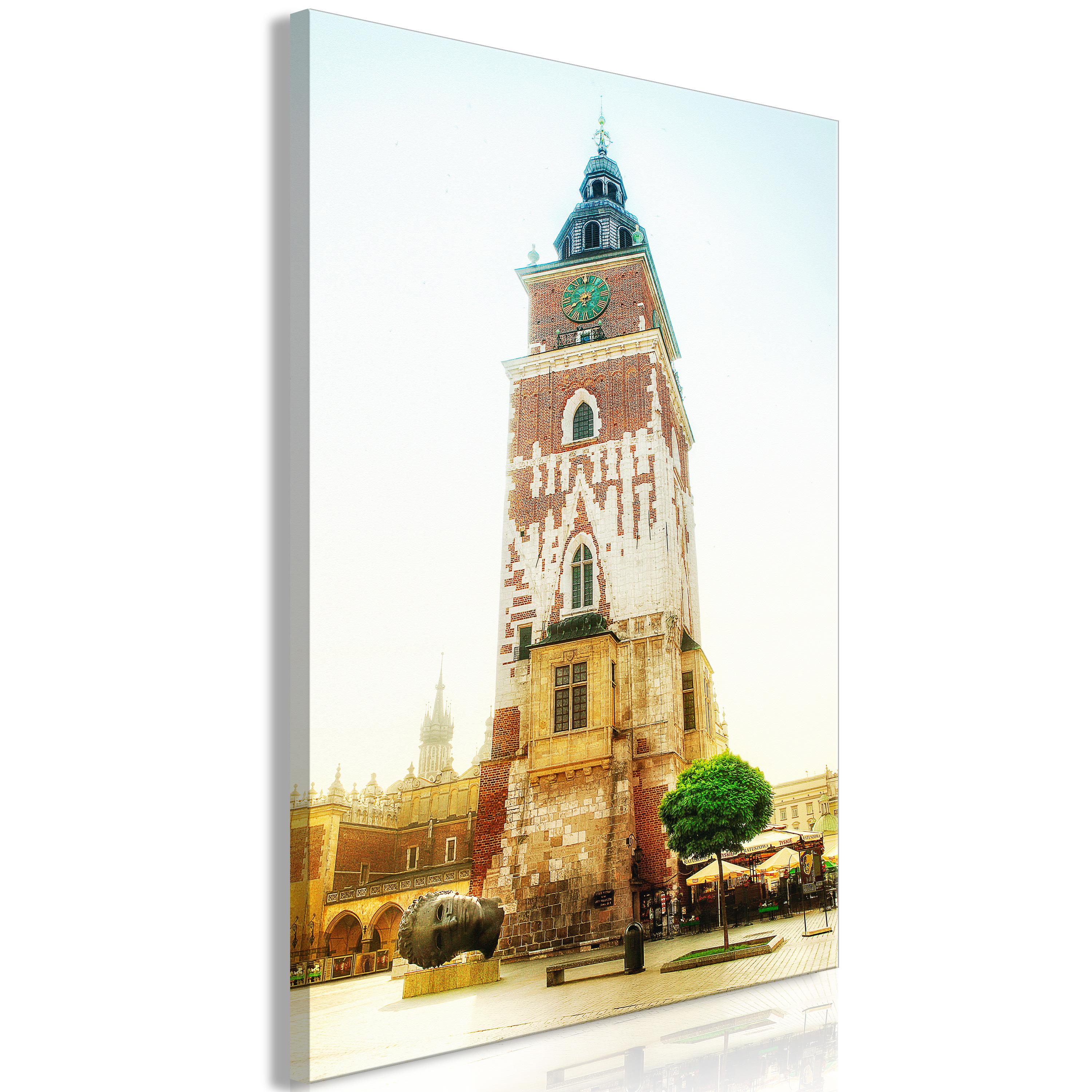 Billede - Cracow: Town Hall (1 Part) Vertical - 20 x 30 cm - På italiensk lærred
