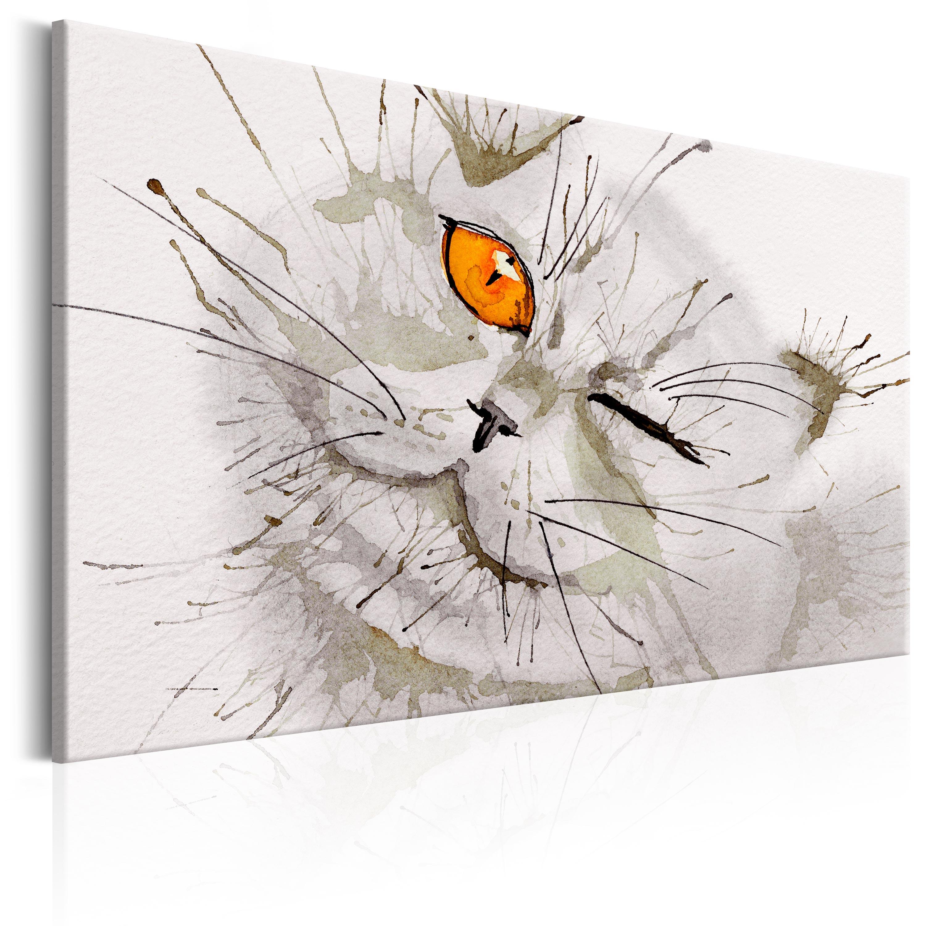 Billede - Grey Cat - 30 x 20 cm - Standard