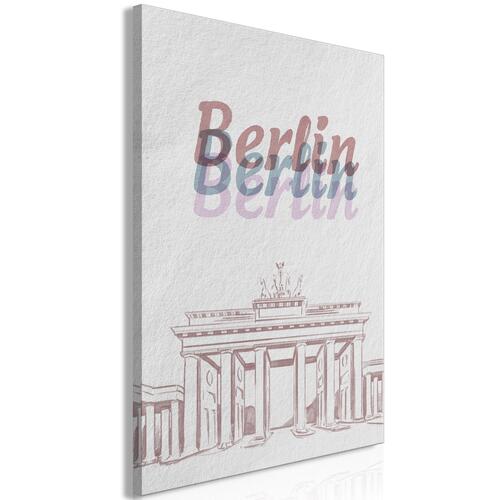 Billede - Berlin in Watercolours (1 Part) Vertical