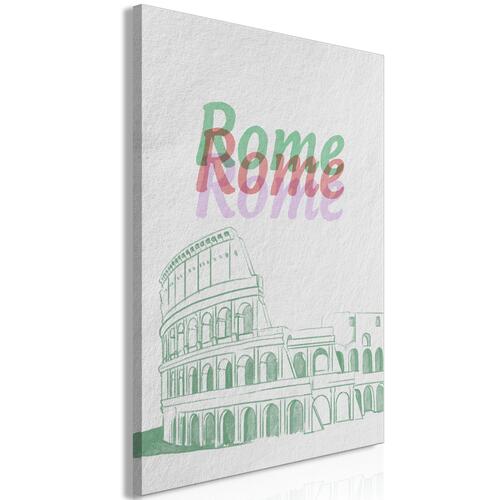 Billede - Rome in Watercolours (1 Part) Vertical