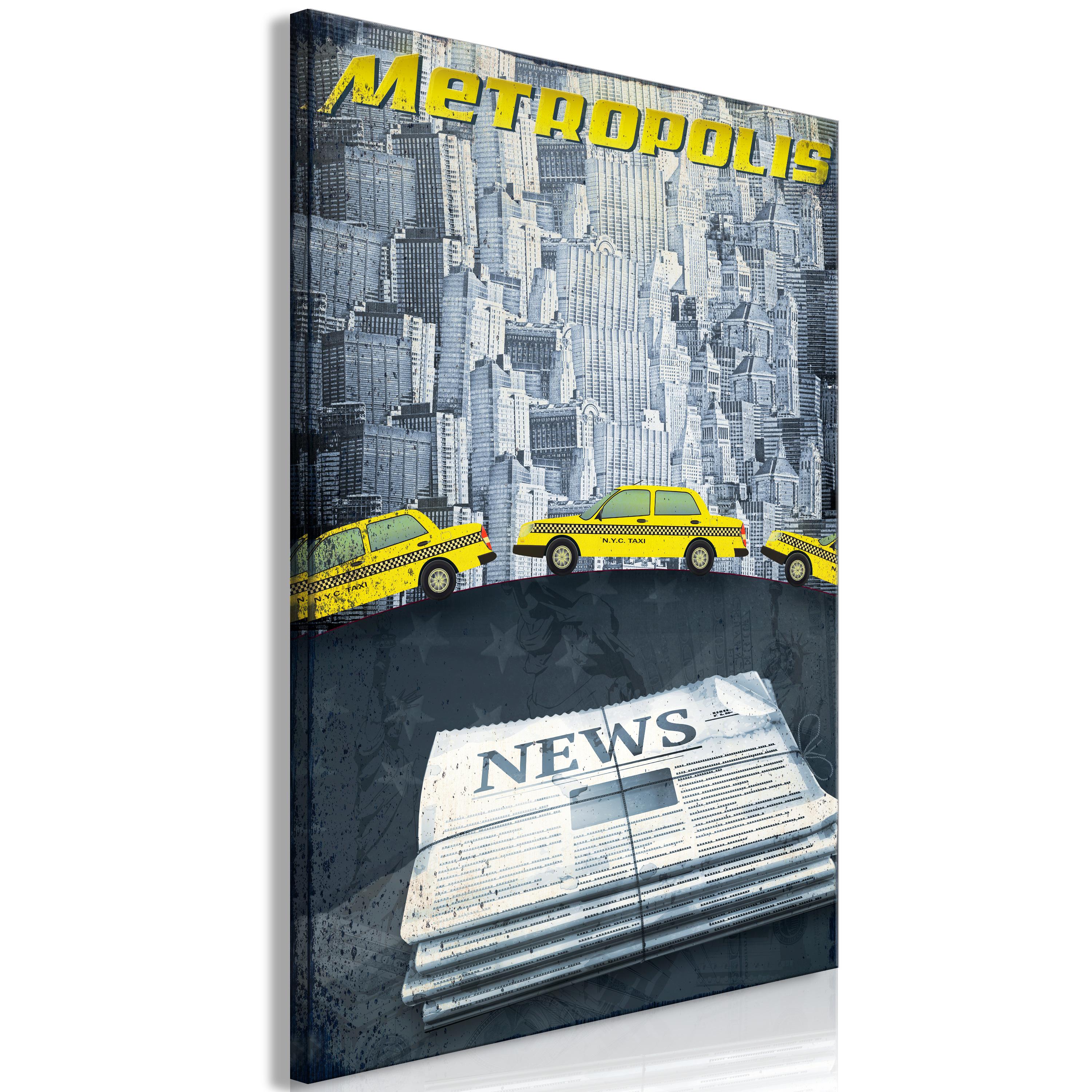Billede - Metropolis (1 Part) Vertical - 60 x 90 cm - Premium Print
