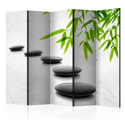 5-panels skærmvæg Zen Stones II rumdeler
