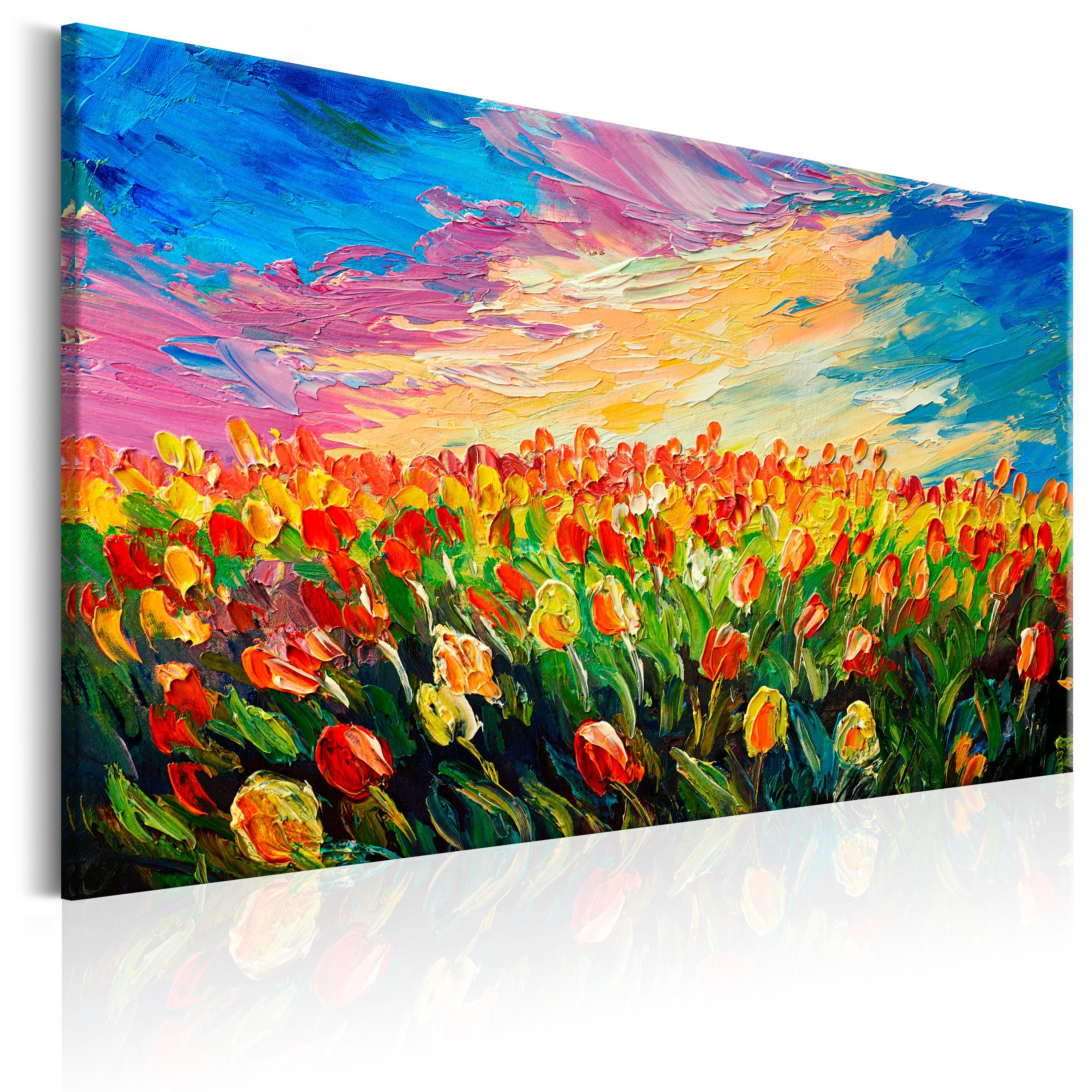 Billede - Sea of Tulips - 90 x 60 cm - Premium Print