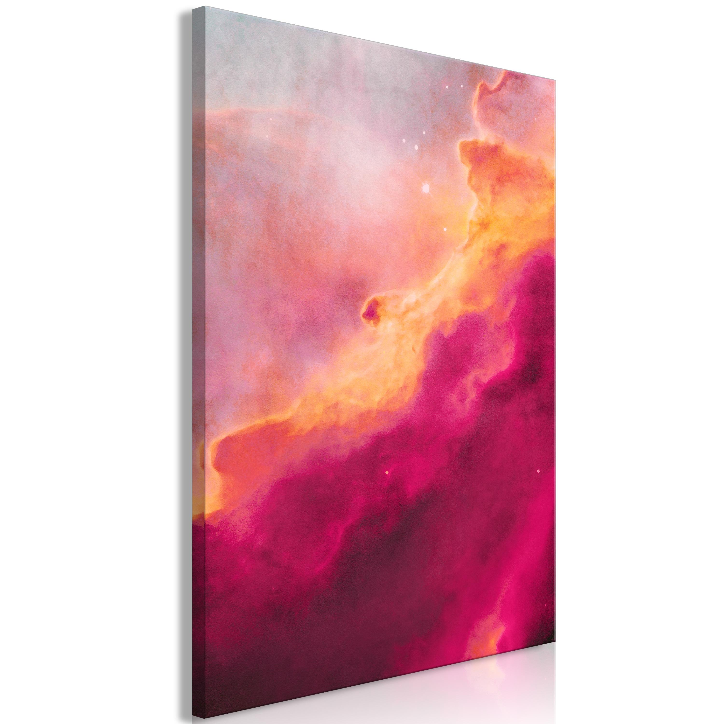 Billede - Pink Nebula (1 Part) Vertical - 20 x 30 cm - Premium Print