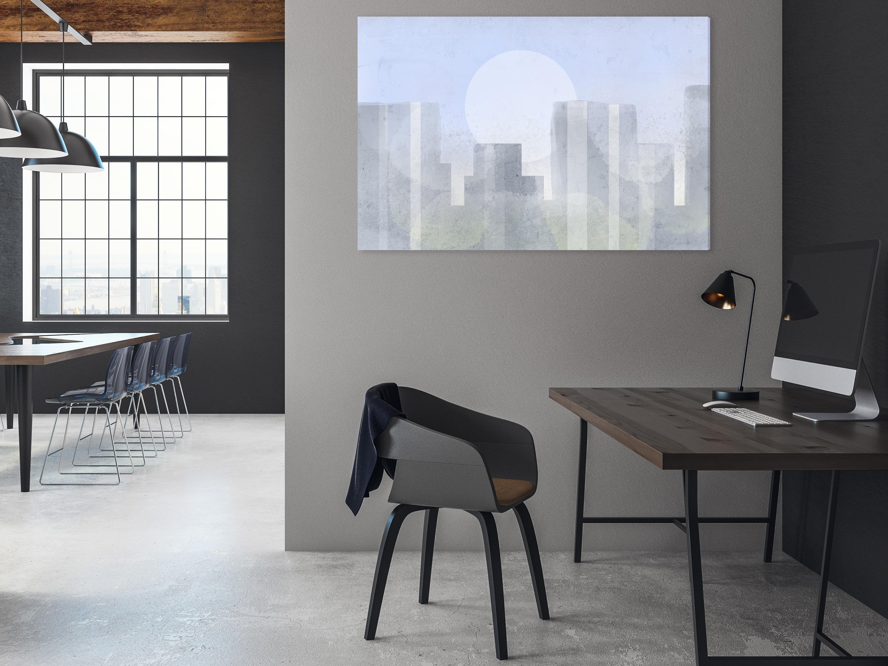 Billede - Modern City (1 Part) Wide - First Variant - 120 x 80 cm - Premium Print