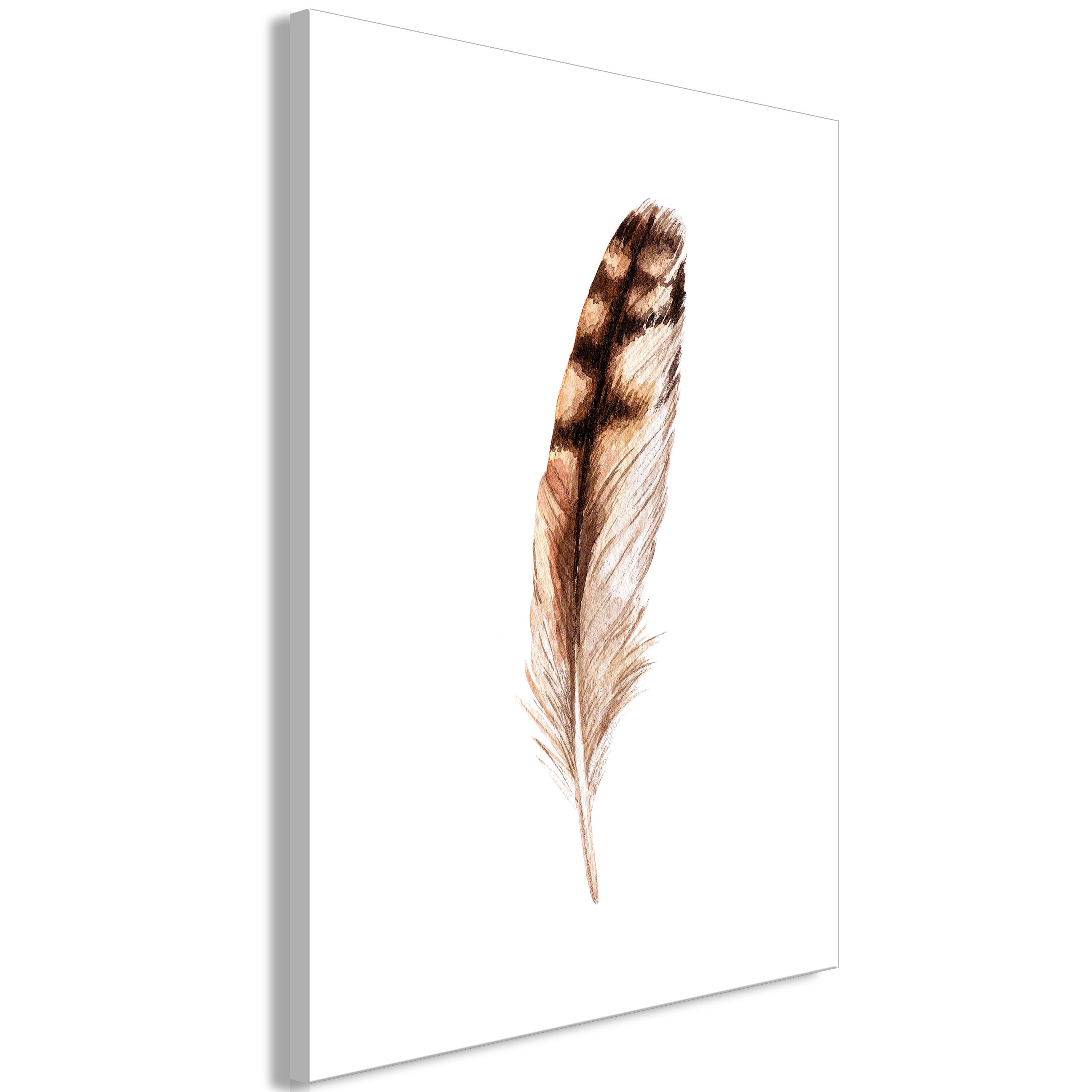 Billede - Magic Feather (1 Part) Vertical - 20 x 30 cm - På italiensk lærred