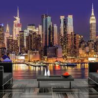 Fototapet - NYC: Night City