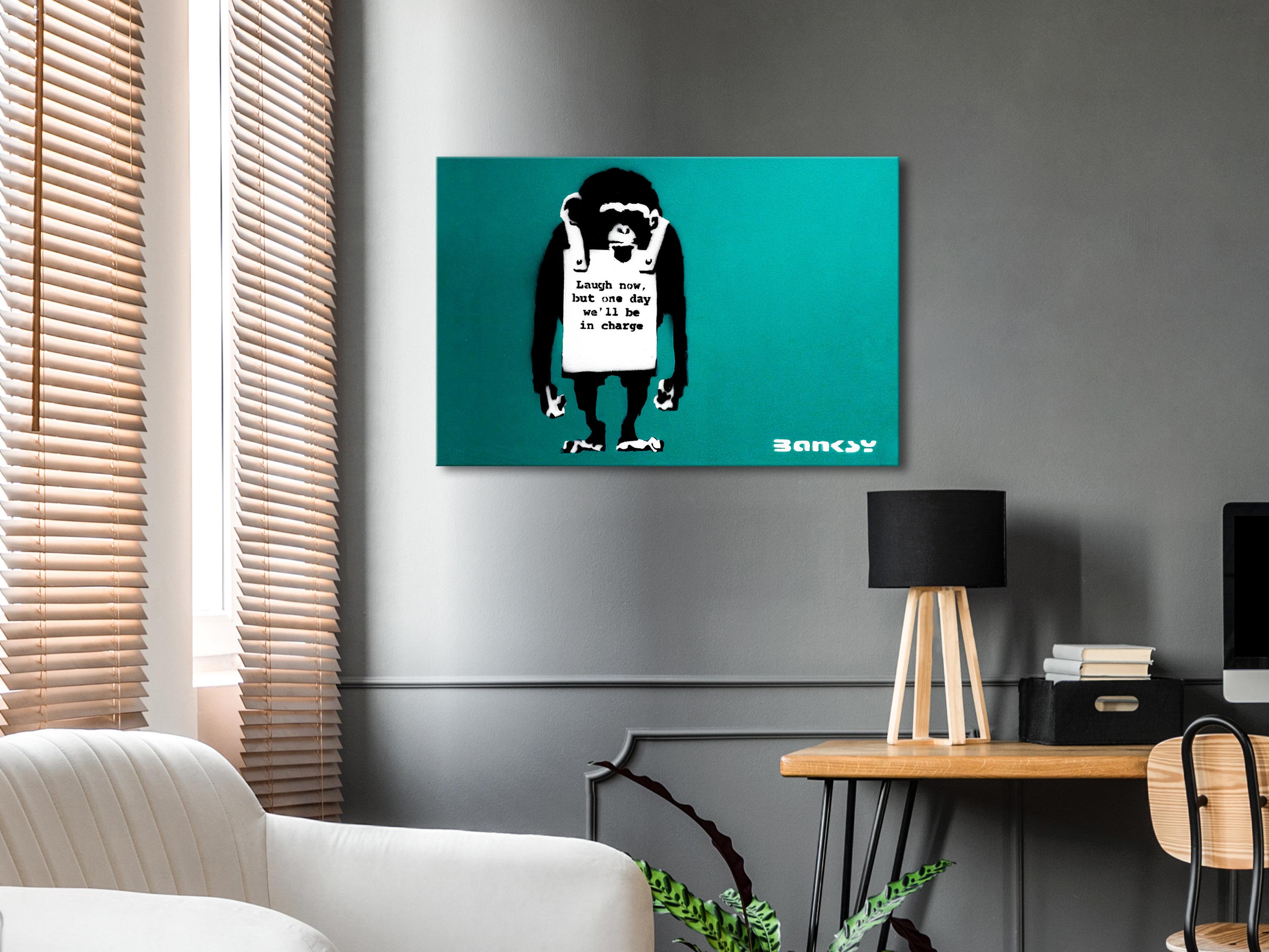 Billede - Angry Monkey (1 Part) Vertical - 60 x 40 cm - På italiensk lærred