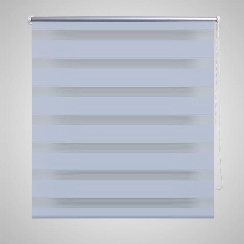 Rullegardin i zebradesign 40 x 100 cm hvid