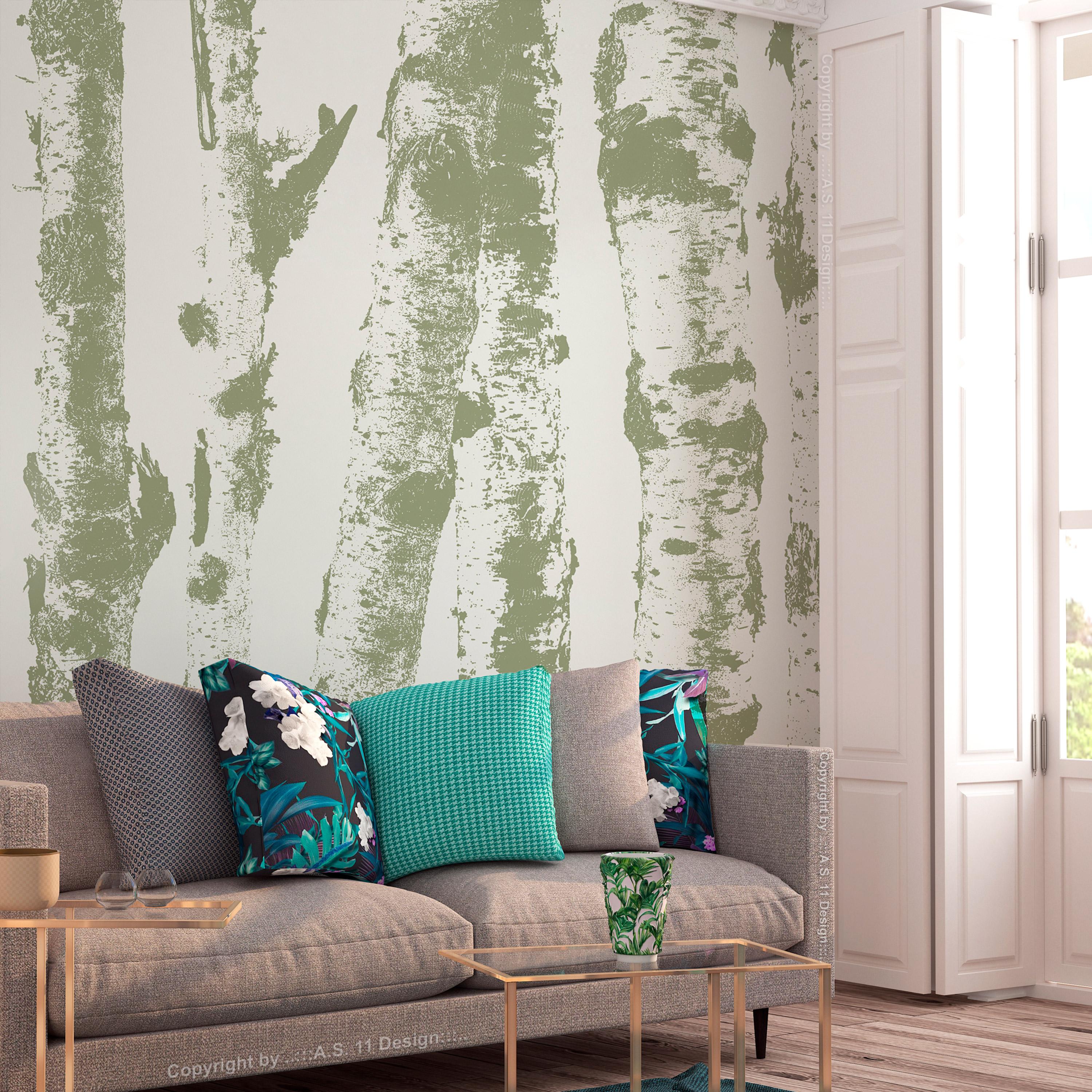 Fototapet - Stately Birches - Third Variant - 300 x 210 cm - Standard