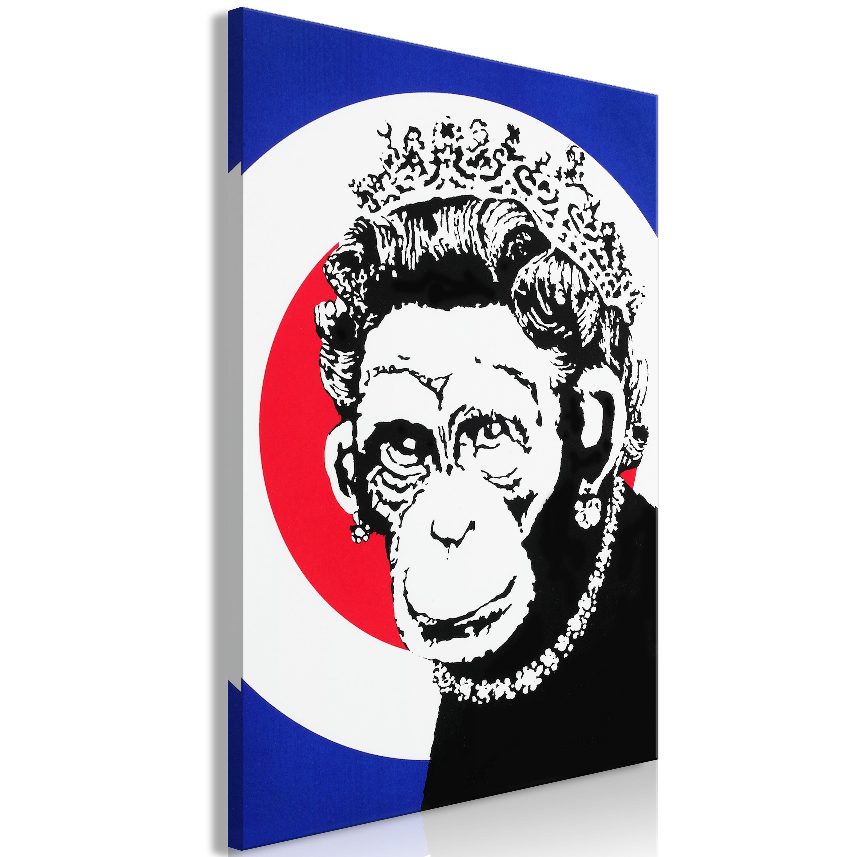 Billede - Queen of Monkeys (1 Part) Vertical - 60 x 90 cm - Premium Print