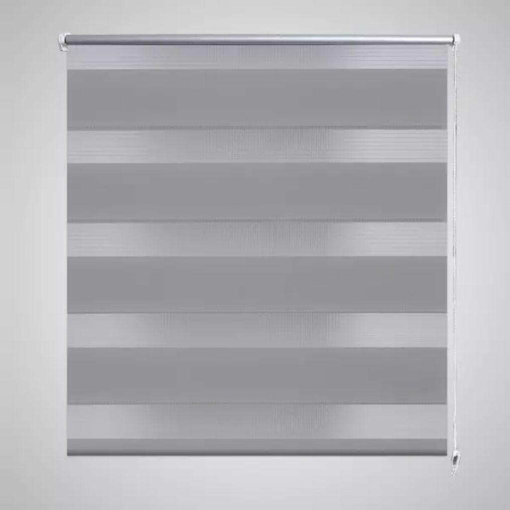 Rullegardin i zebradesign 40 x 100 cm grå