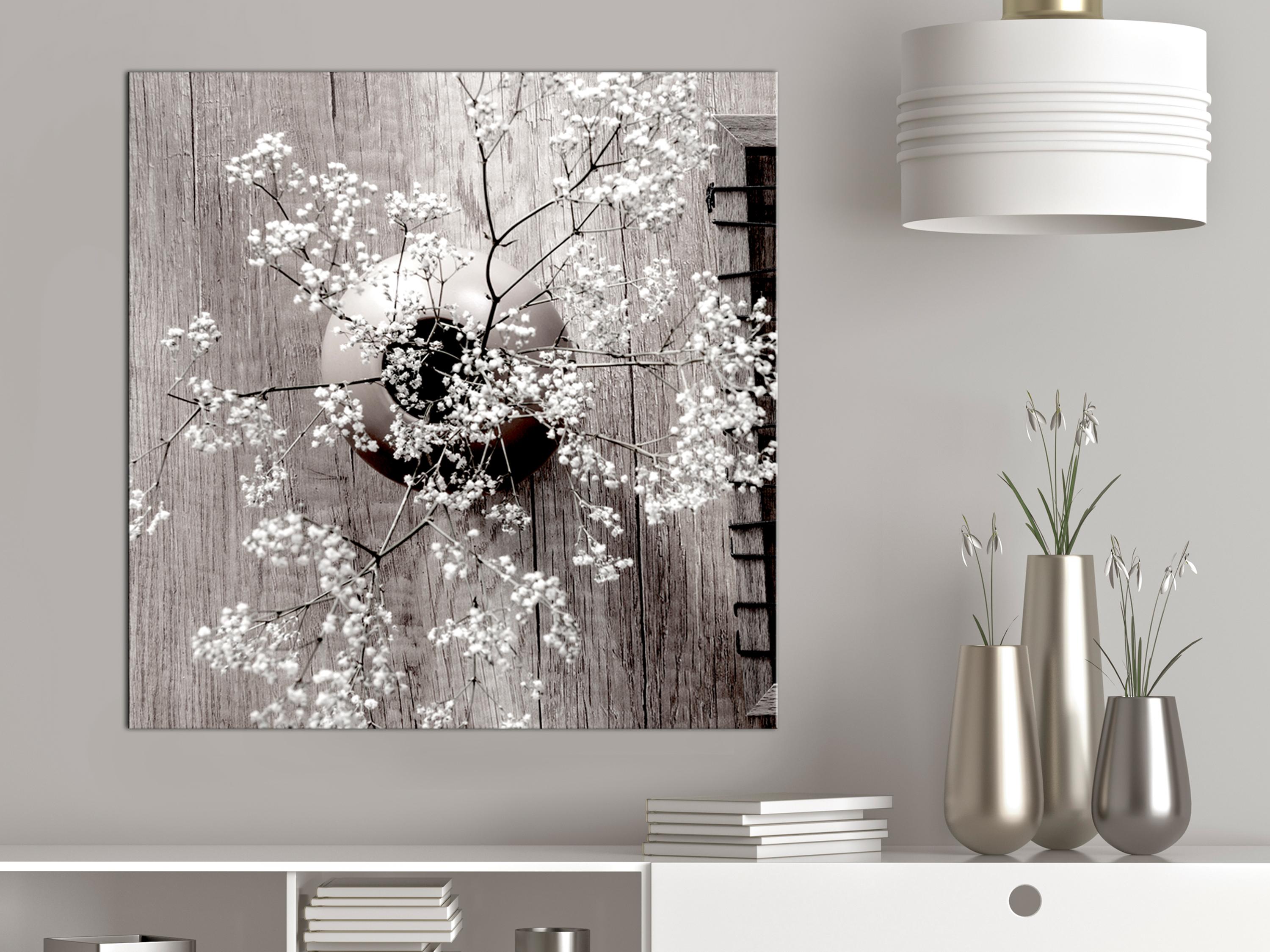 Billede - Dried Flowers (1 Part) Square - 40 x 40 cm - Premium Print