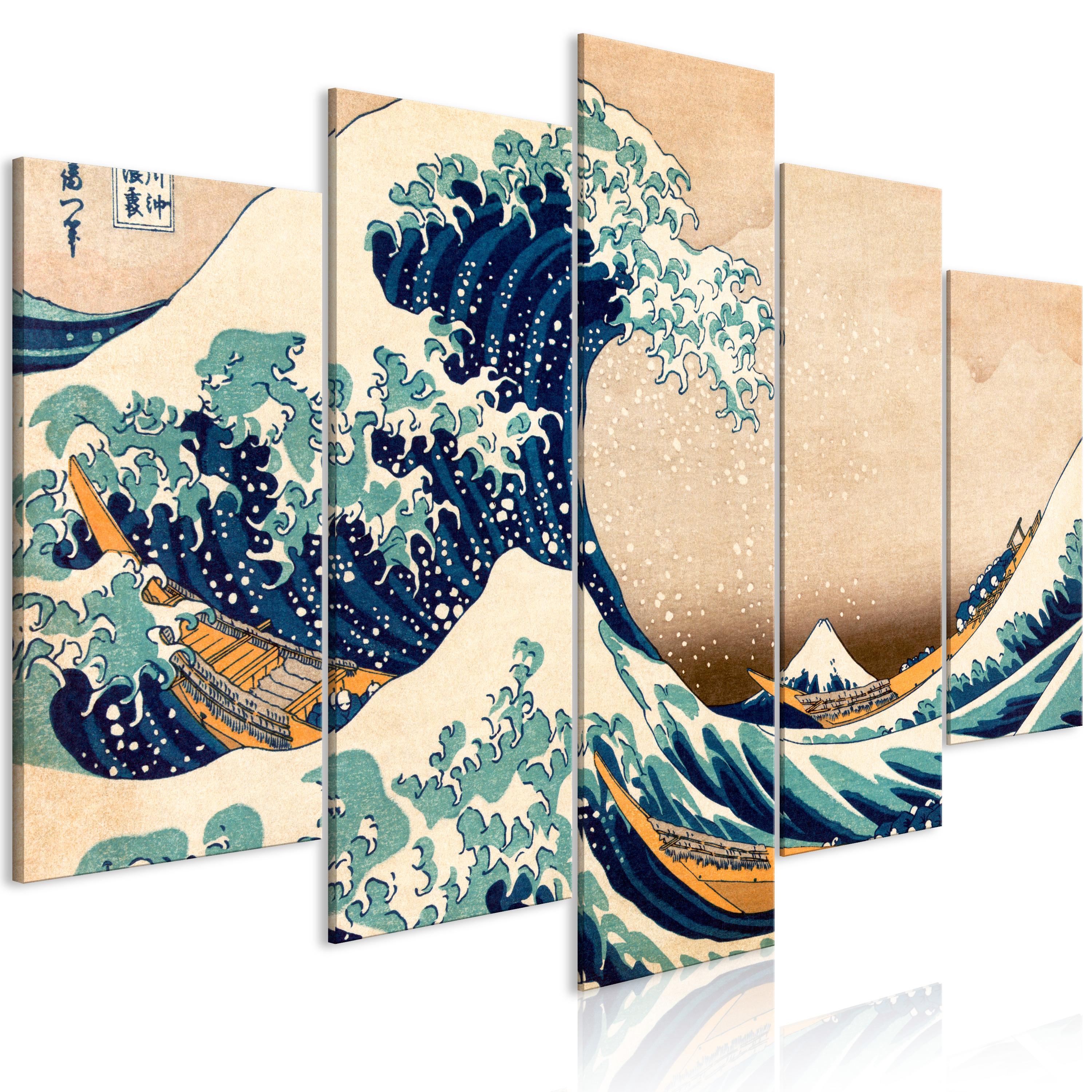 Billede - The Great Wave off Kanagawa (5 dele) Wide