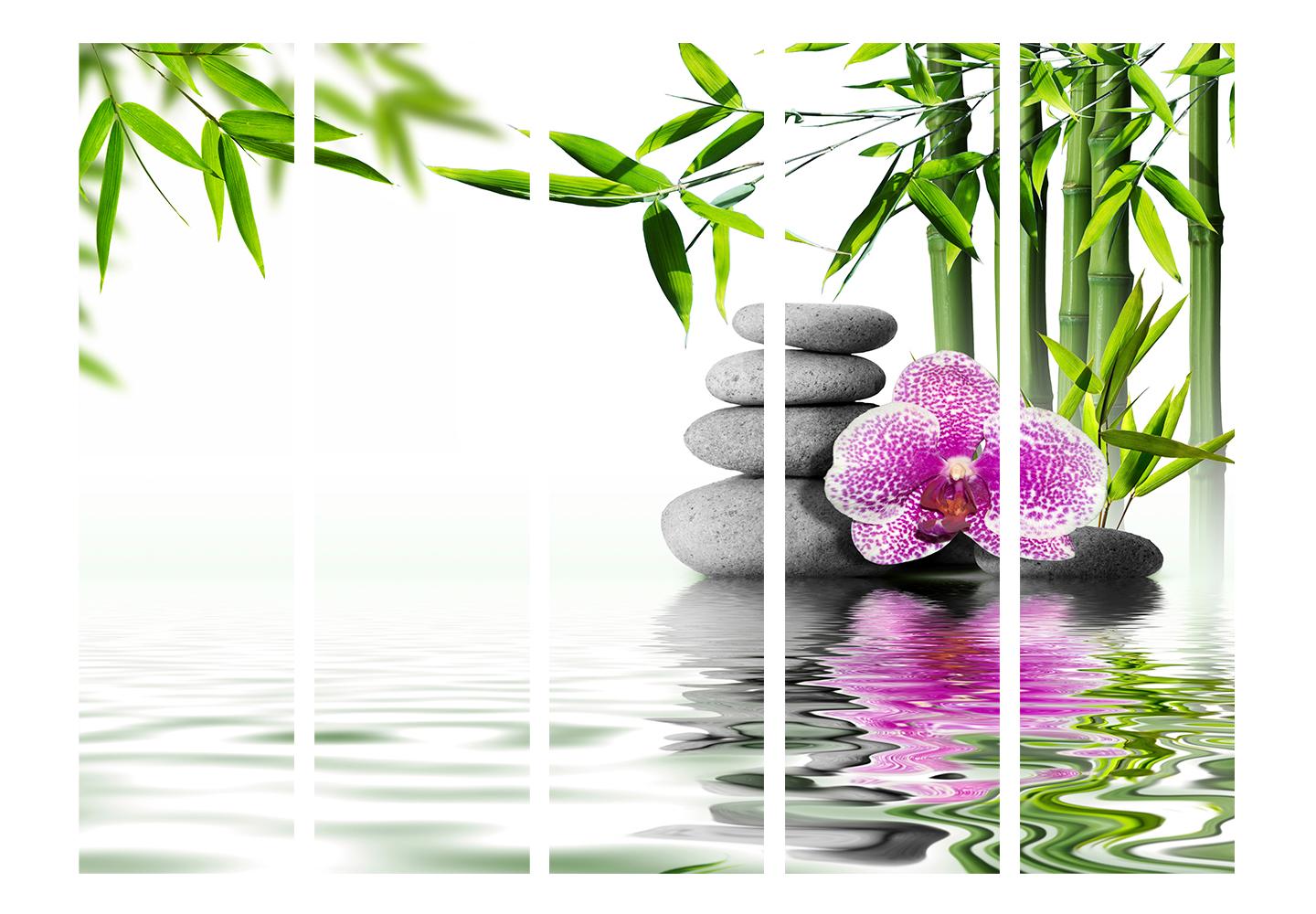 Skærmvæg - Water Garden II - 225 x 172 cm - Enkeltsiddet