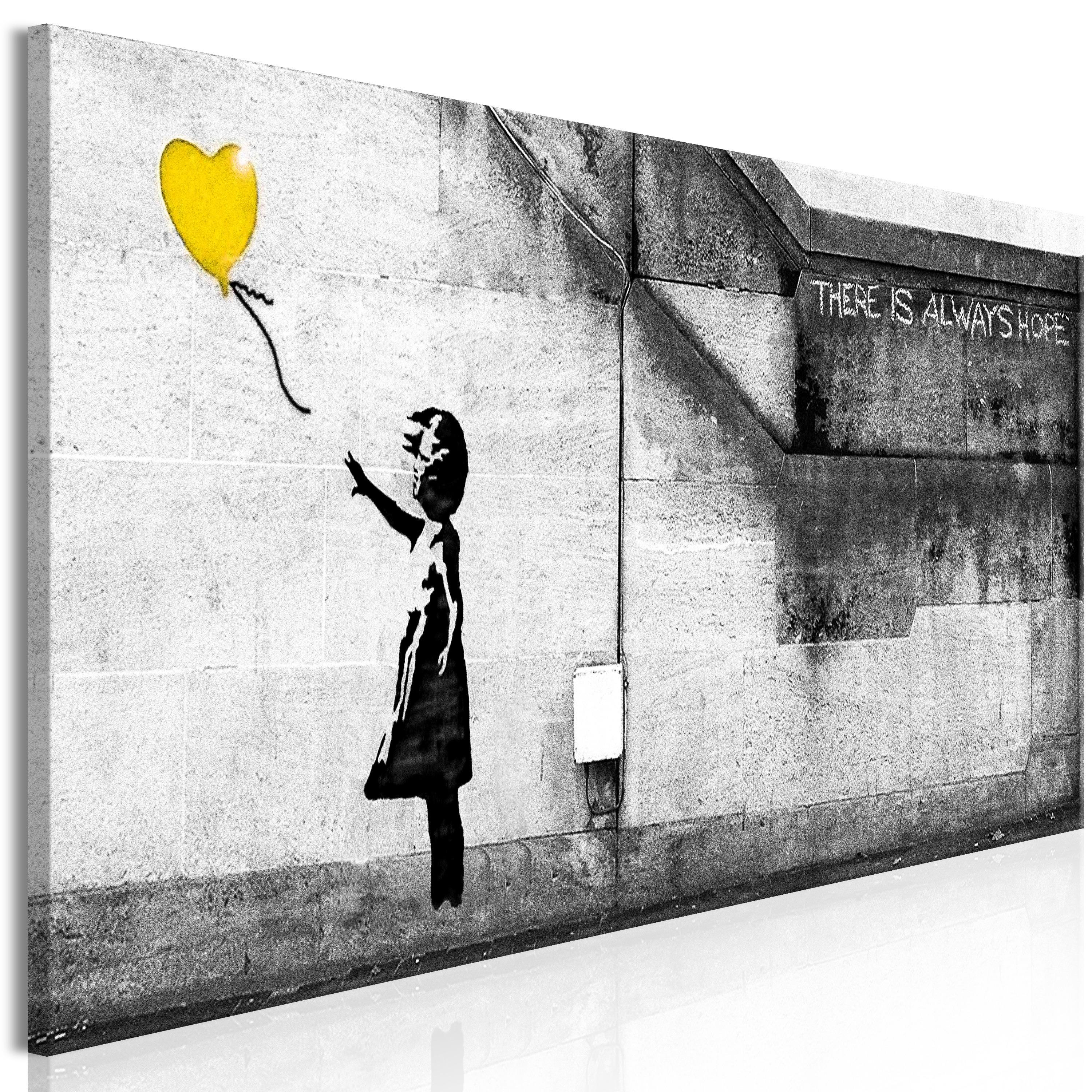 Billede - There is Always Hope (1 Part) Narrow Yellow - 150 x 50 cm - Premium Print