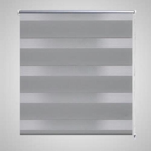 Rullegardin i zebradesign 50 x 100 cm grå