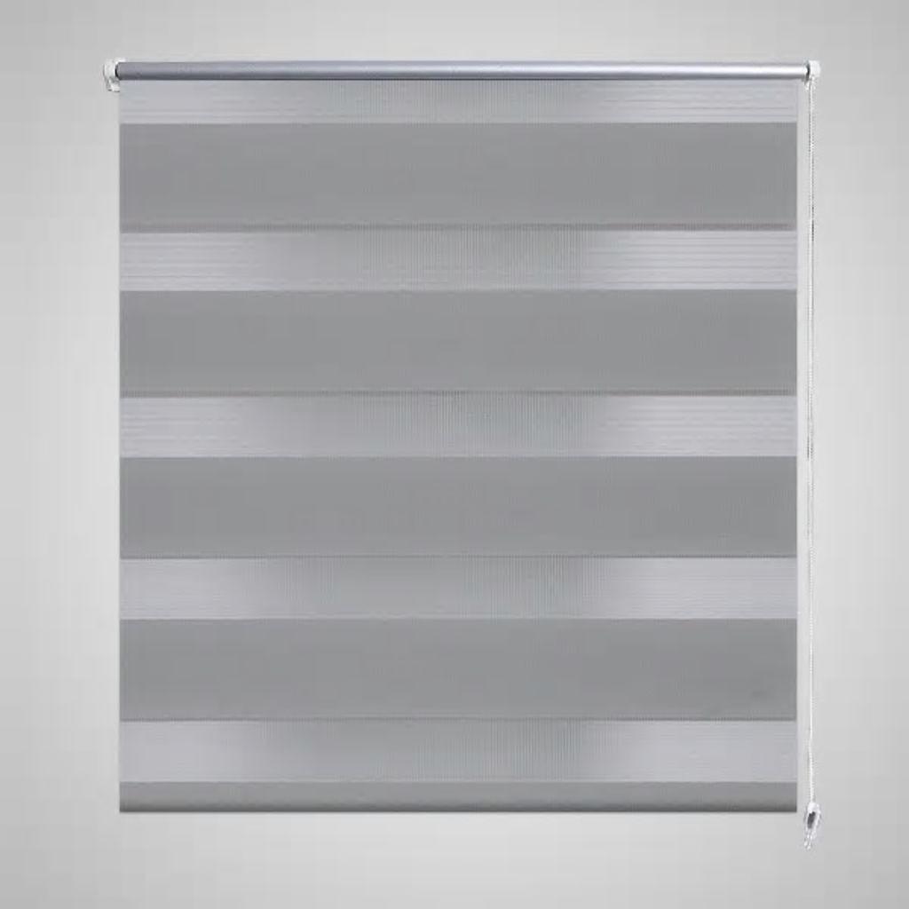 Rullegardin i zebradesign 50 x 100 cm grå