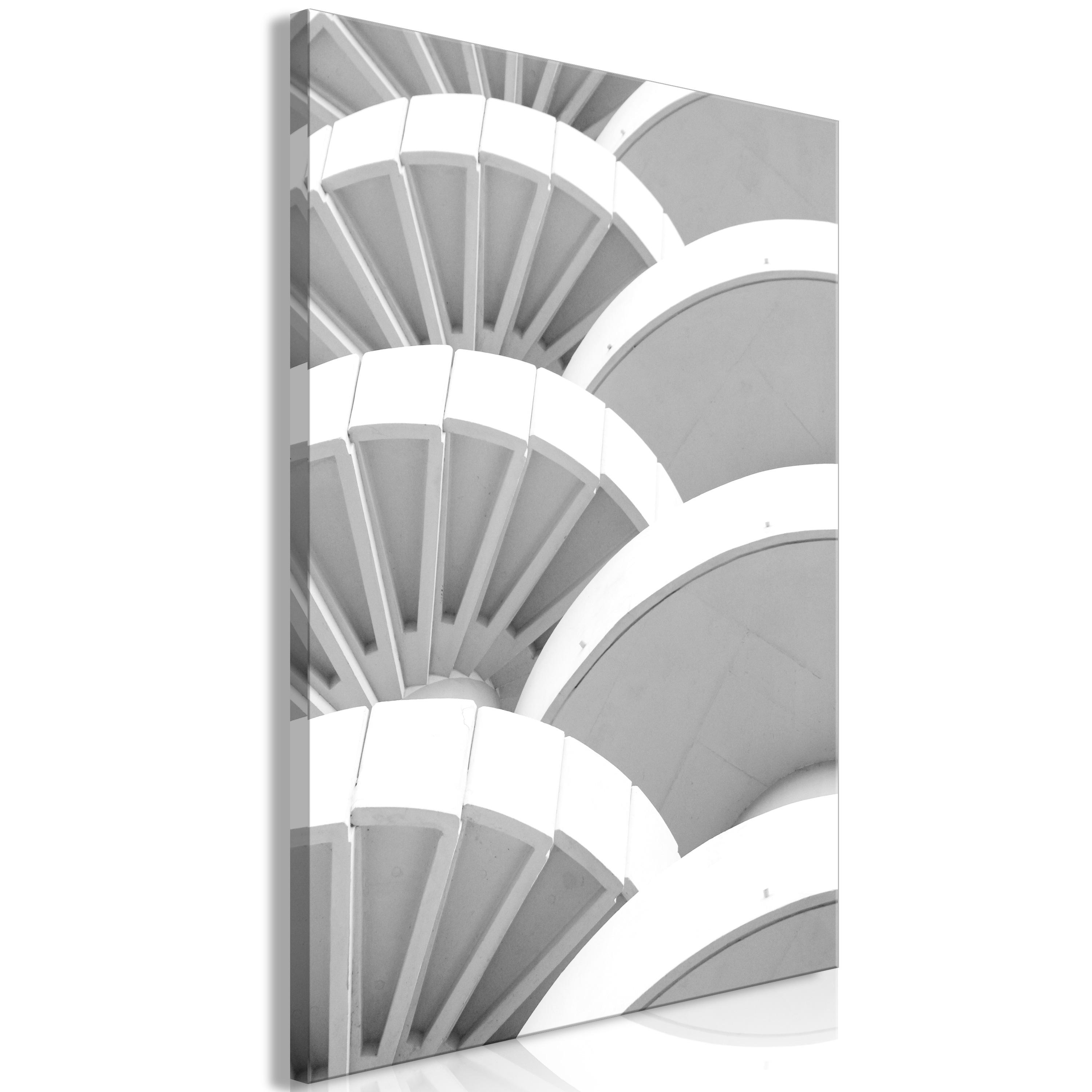 Billede - White Detail (1 Part) Vertical - 40 x 60 cm - Standard