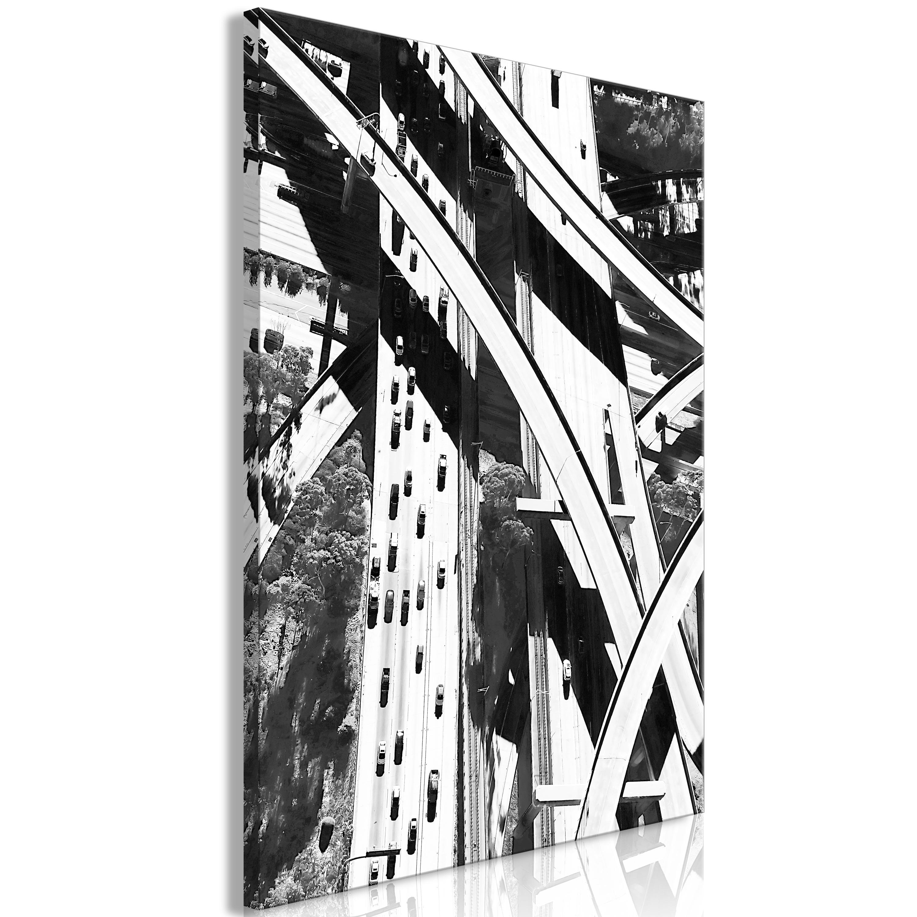 Billede - City Geometry (1 Part) Vertical - 80 x 120 cm - Standard