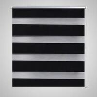 Rullegardin i zebradesign 50 x 100 cm sort