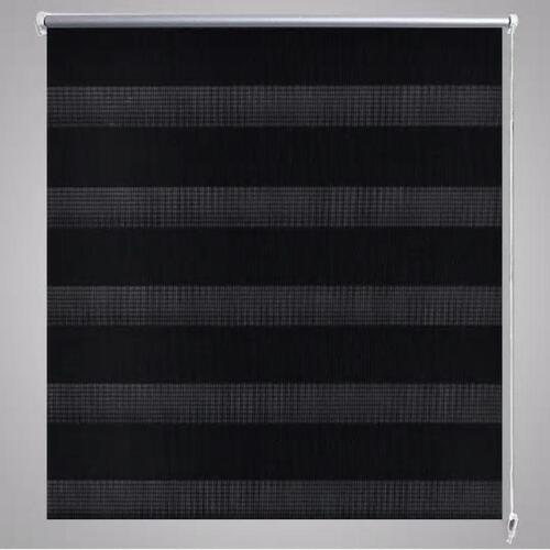 Rullegardin i zebradesign 50 x 100 cm sort