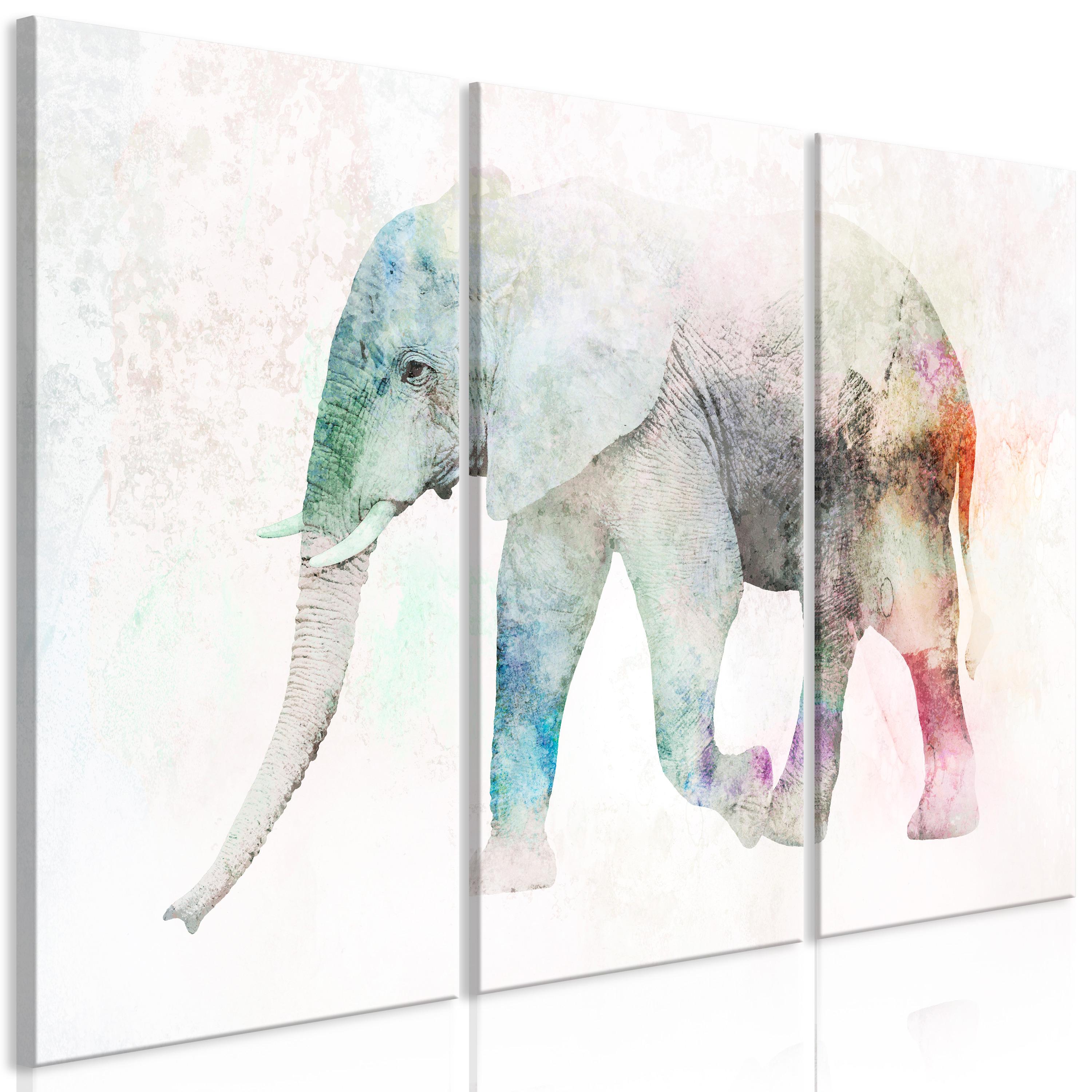 Billede - Painted Elephant (3 dele)
