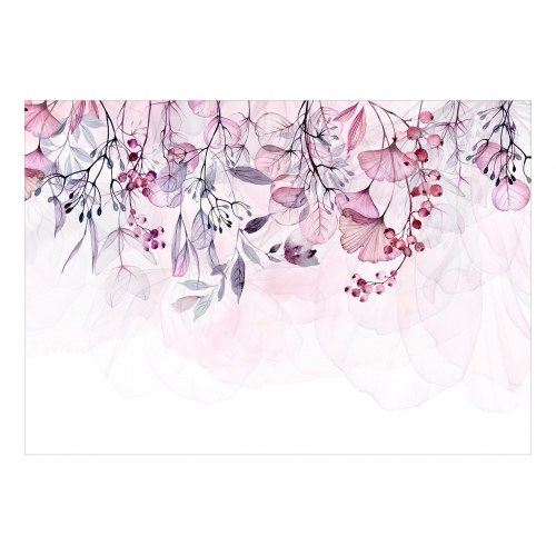 Fototapet Foggy Nature - pink