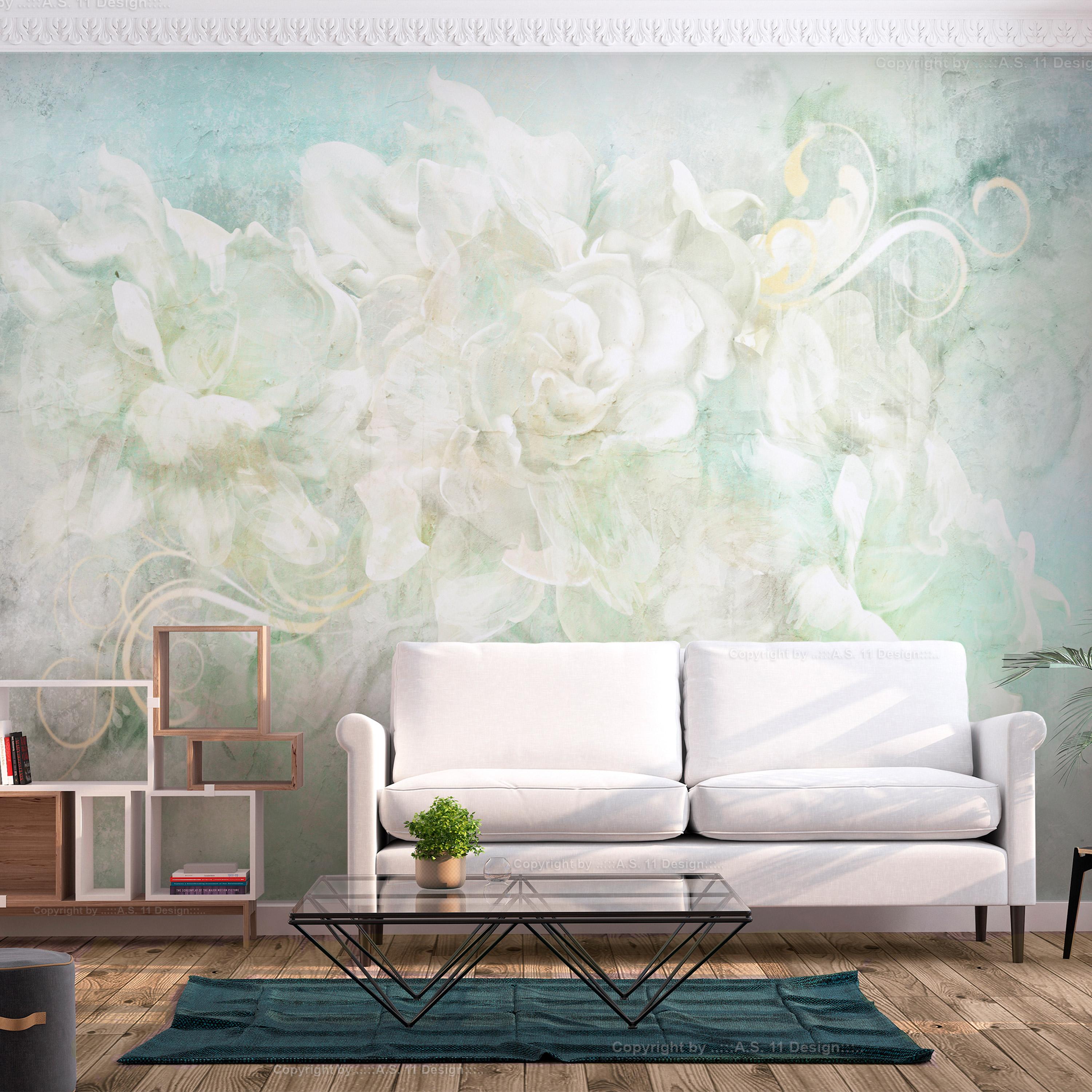 Fototapet - Blooming Among Pastels - 196 x 140 cm - Selvklæbende