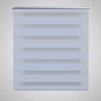 Rullegardin i zebradesign 60 x 120 cm hvid