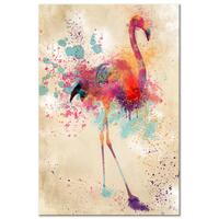 Billede - Watercolor Flamingo (1 Part) Vertical