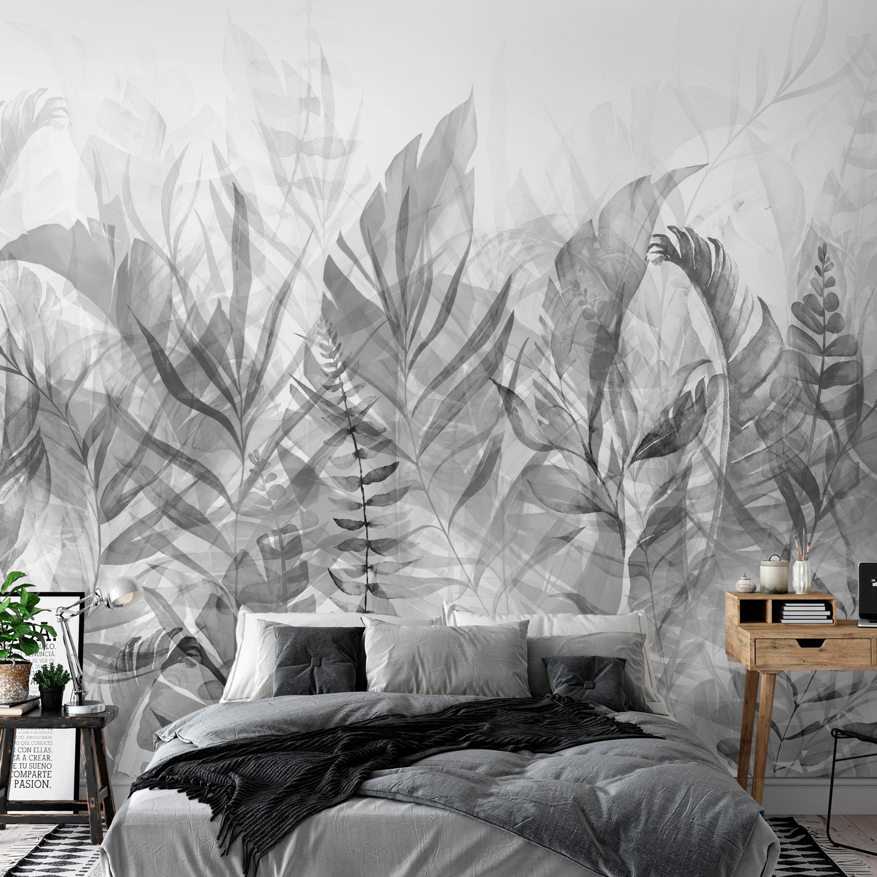 Fototapet - Magic Grove (Black and White) - 300 x 210 cm - Standard