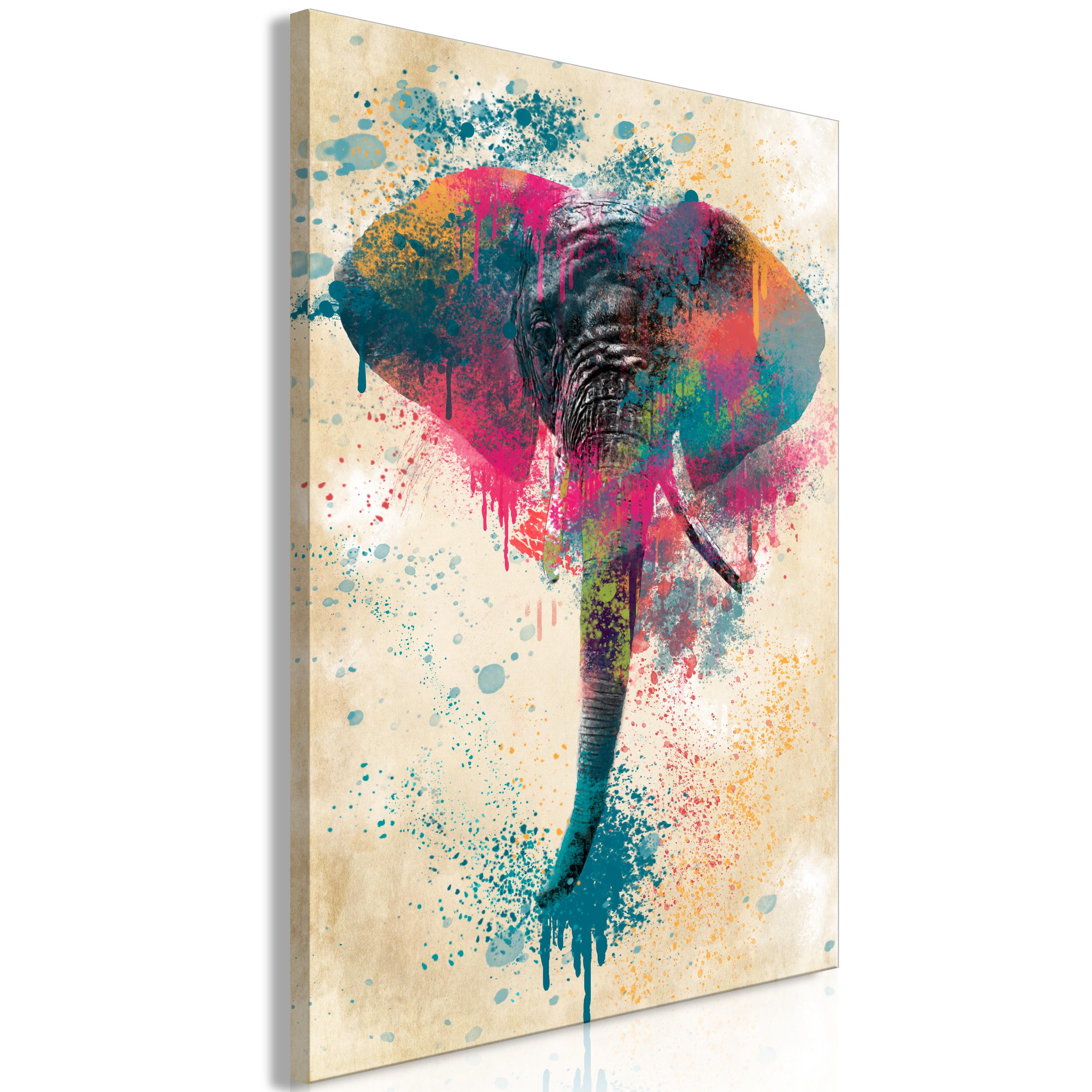 Billede - Elephant Trunk (1 Part) Vertical - 20 x 30 cm - Premium Print