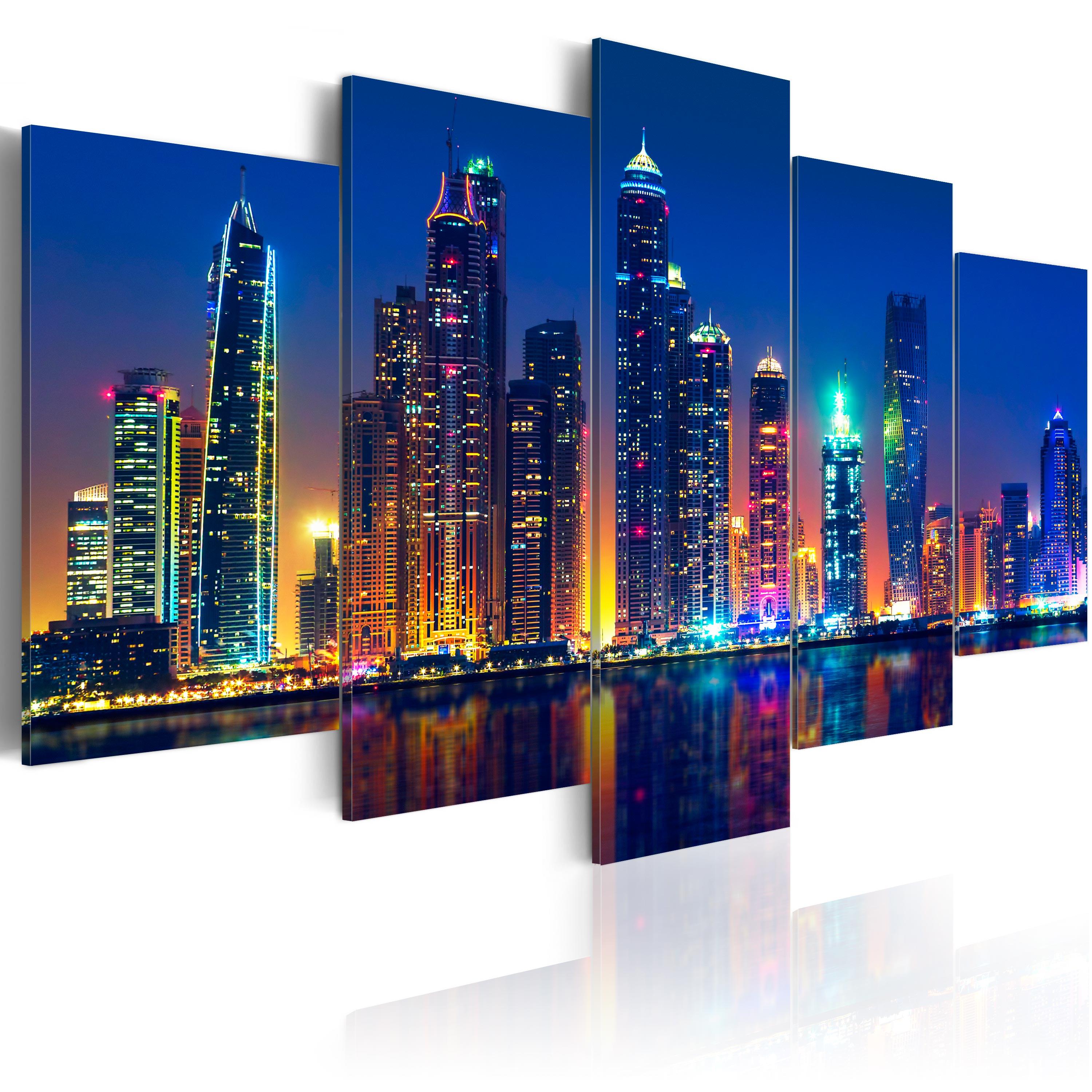 Billede - Nights in Dubai - 225 x 112.5 cm - Premium Print
