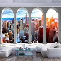 Fototapet - Pillars and New York