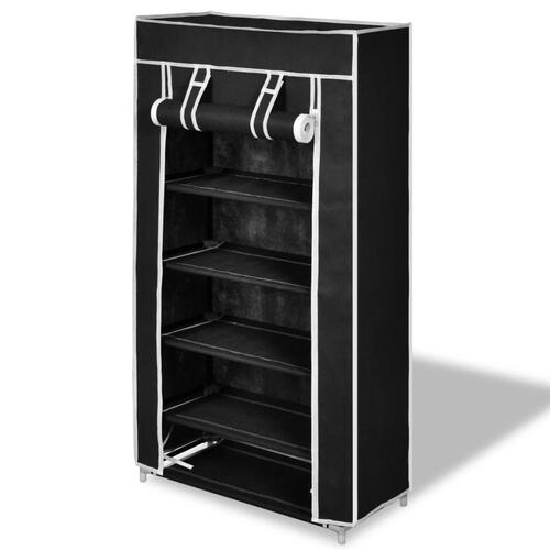 Sko sorte belægning 58x28x106 cm