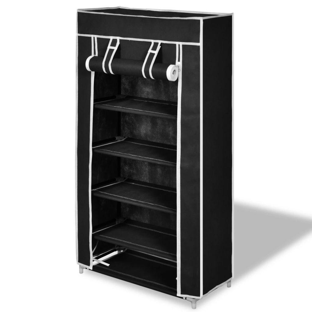 Sko sorte belægning 58x28x106 cm