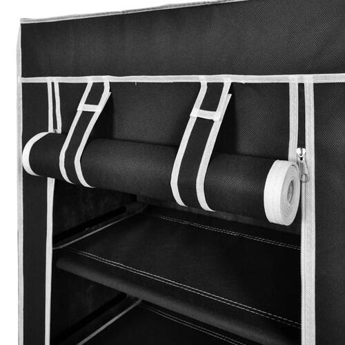 Sko sorte belægning 58x28x106 cm