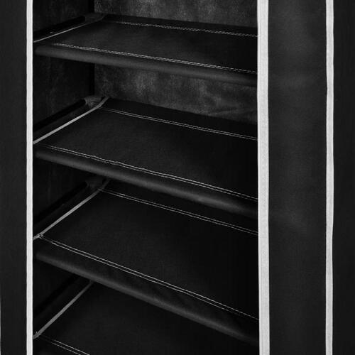 Sko sorte belægning 58x28x106 cm