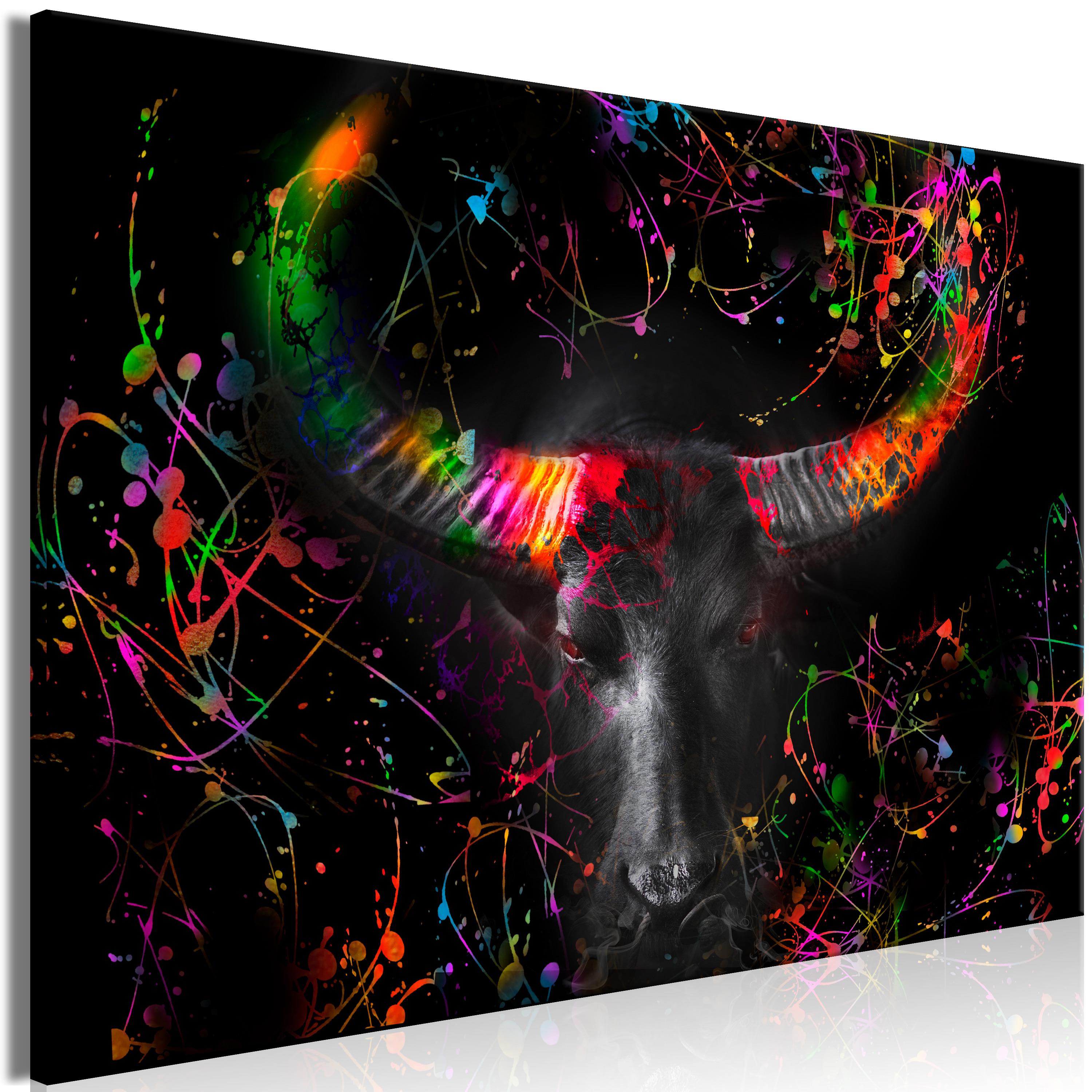 Billede - Enraged Bull (1 Part) Vertical - Second Variant - 90 x 60 cm - Standard