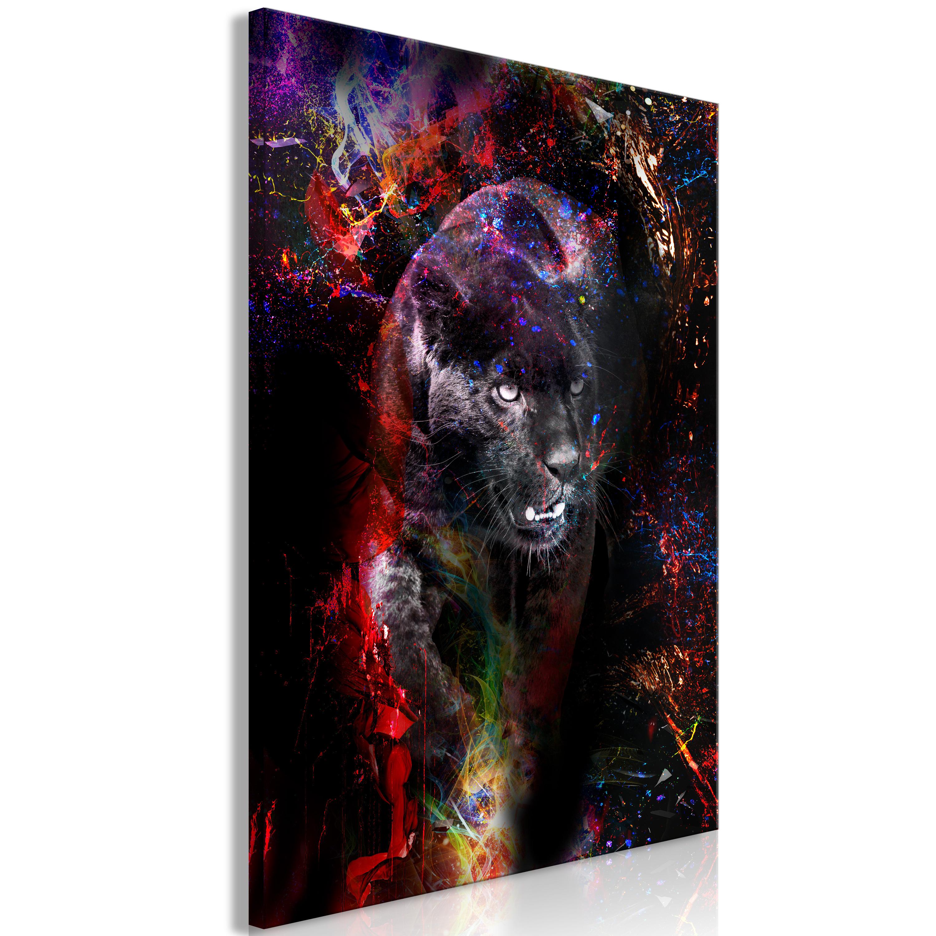 Billede - Black Jaguar (1 Part) Vertical - 40 x 60 cm - Premium Print