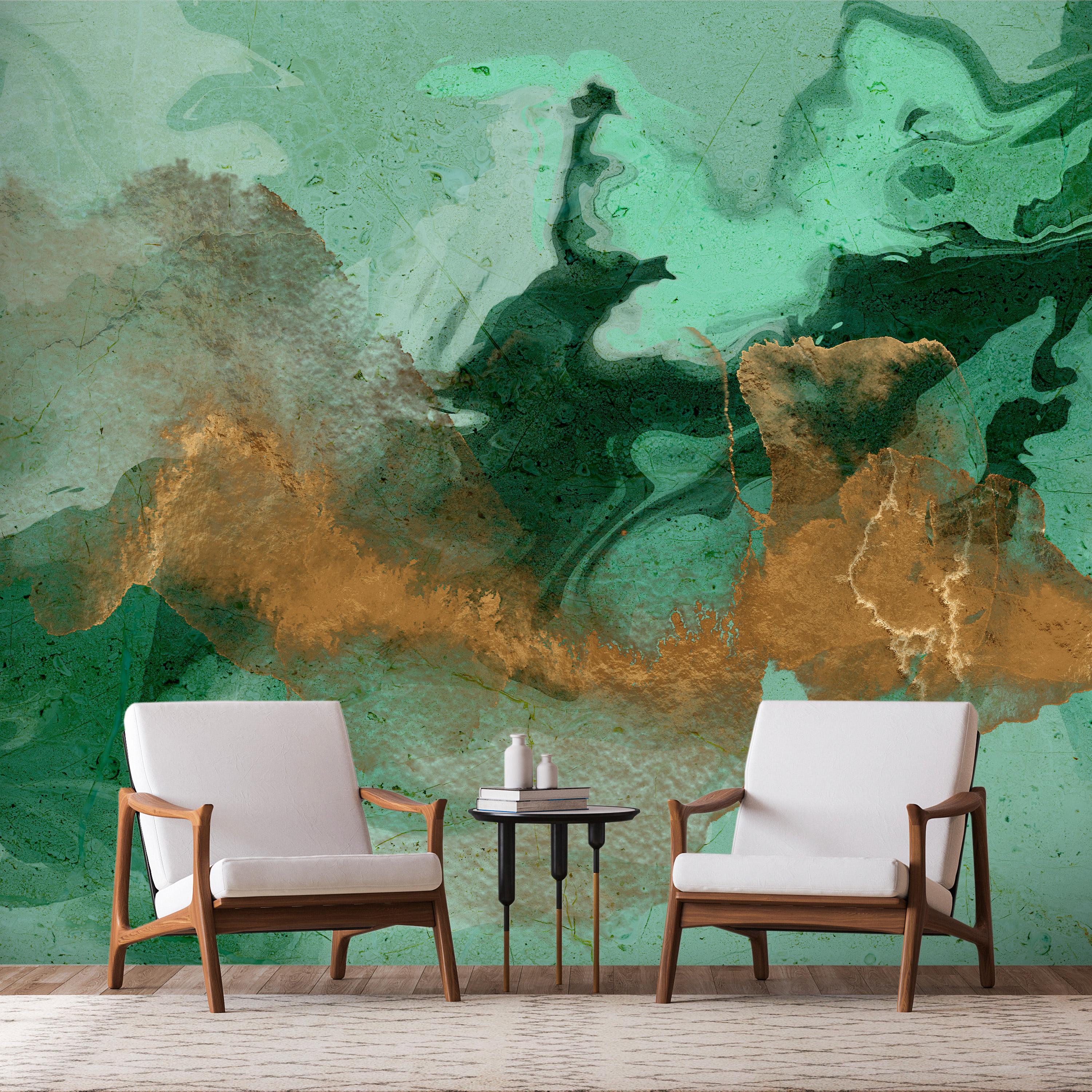 Fototapet - Malachite Play - 150 x 105 cm - Standard